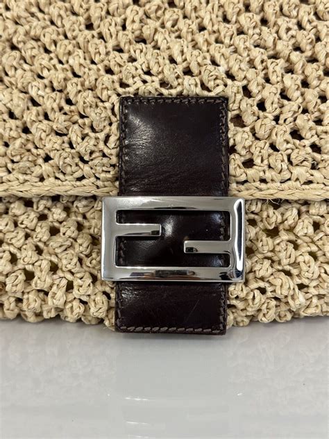 woven fendi baguette|genuine fendi baguette.